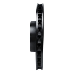 Porsche Cayenne Brake Rotor (1) - Left Front - R1 Concepts - Drilled & Slotted - Black - `11-`18